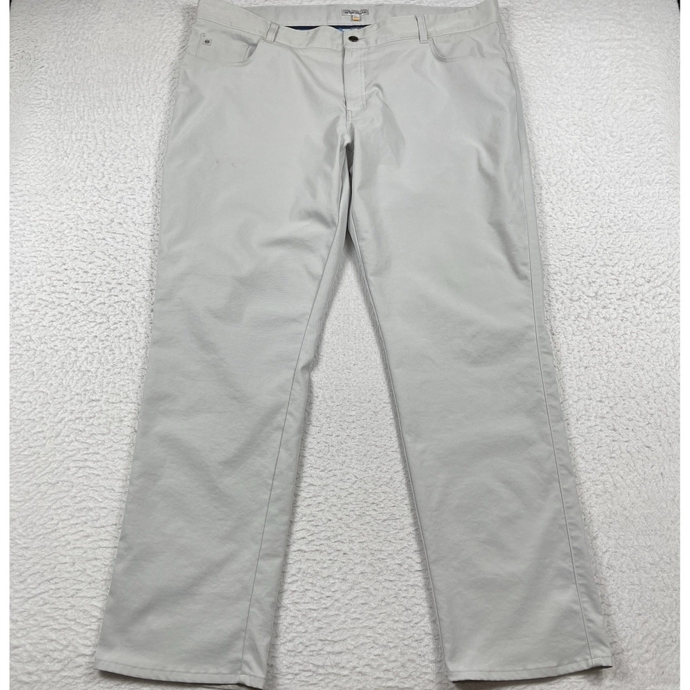 Peter Millar Pants Mens 42x32 Gray Crown Golf Preppy Office Casual Commute Work